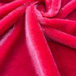 Мех искусственный малиново-красный