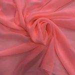 Шифон шёлк св.розовый неон