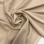 Шифон шёлк тёмно-бежевый