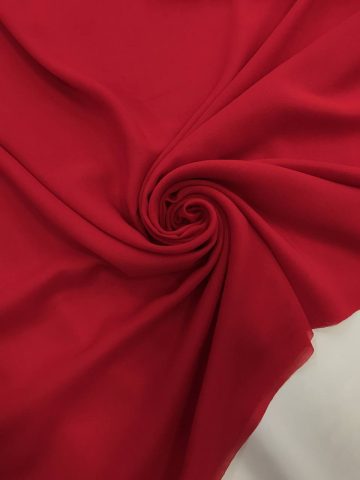 Шифон шёлк красный