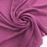 Шифон шёлк тёмный розово-сиреневый