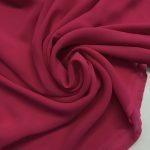 Шифон шёлк яркий малиновый