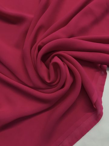 Шифон шёлк яркий малиновый