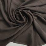 Шифон шёлк серо-коричневый