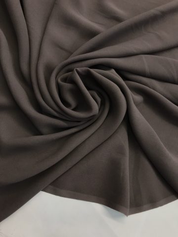 Шифон шёлк серо-коричневый