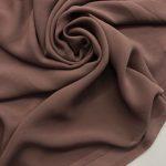 Шифон шёлк коричнево-розовый