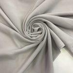 Шифон шёлк серебристый