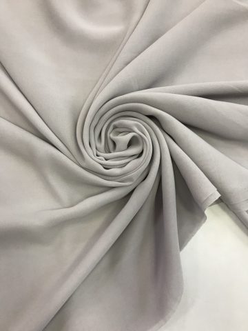 Шифон шёлк серебристый