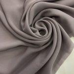 Шифон шёлк серо-сиреневый