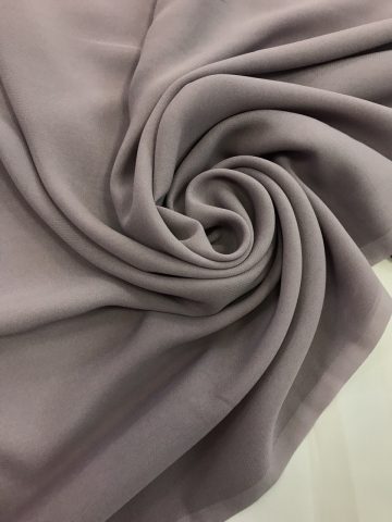 Шифон шёлк серо-сиреневый