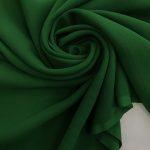 Шифон шёлк зелёный