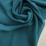 Шифон шёлк бирюза