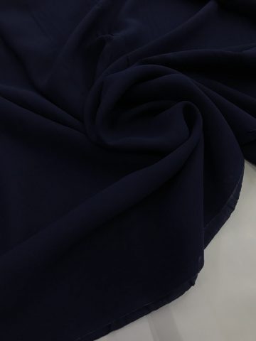 Шифон шёлк синий