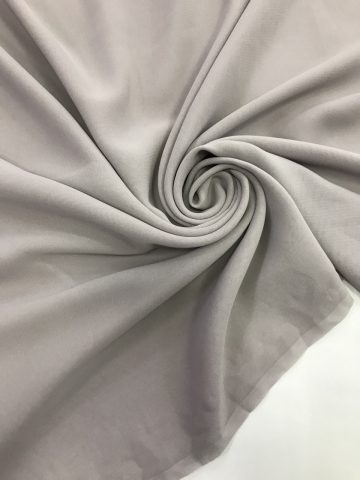 Шифон шёлк серебристо-серый