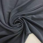 Шифон шёлк сизый