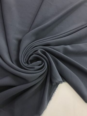 Шифон шёлк сизый