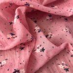 Ткань плательная Примула - розовая в мелкий цветок