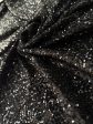 Бархат с пайетками - чёрный