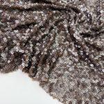 Пайетки на сетке Лиана — насыщенный кофе