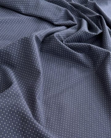 Хлопок Полька Дотс-синий