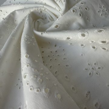 Джинс Ришелье-белый