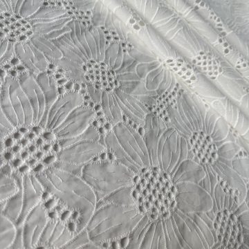 Хлопковое шитье Лакшери-белое