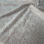 Кружево Шантильи белое — купон 145×150 см