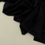 Штапель шёлк —чёрный