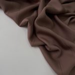 Штапель шёлк —коричневый