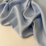 Штапель шёлк —голубой
