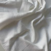 Лён с вискозой плательный-белый